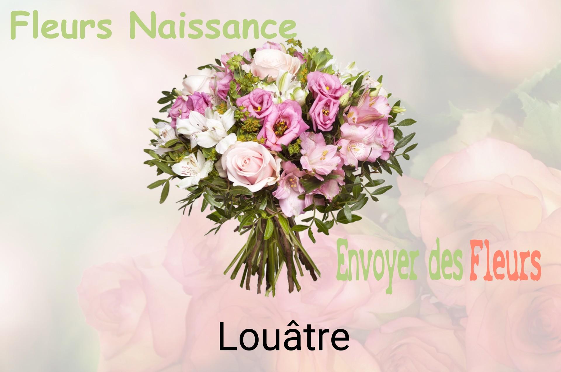 Bouquet de fleurs de naissance livré à Louâtre